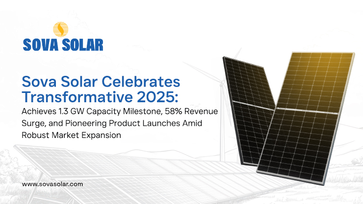 Sova Solar Celebrates Transformative 2025: Achieves 1.3 GW Capacity Milestone, 58% Revenue Surge, and Pioneering Product Launches Amid Robust Market Expansion
