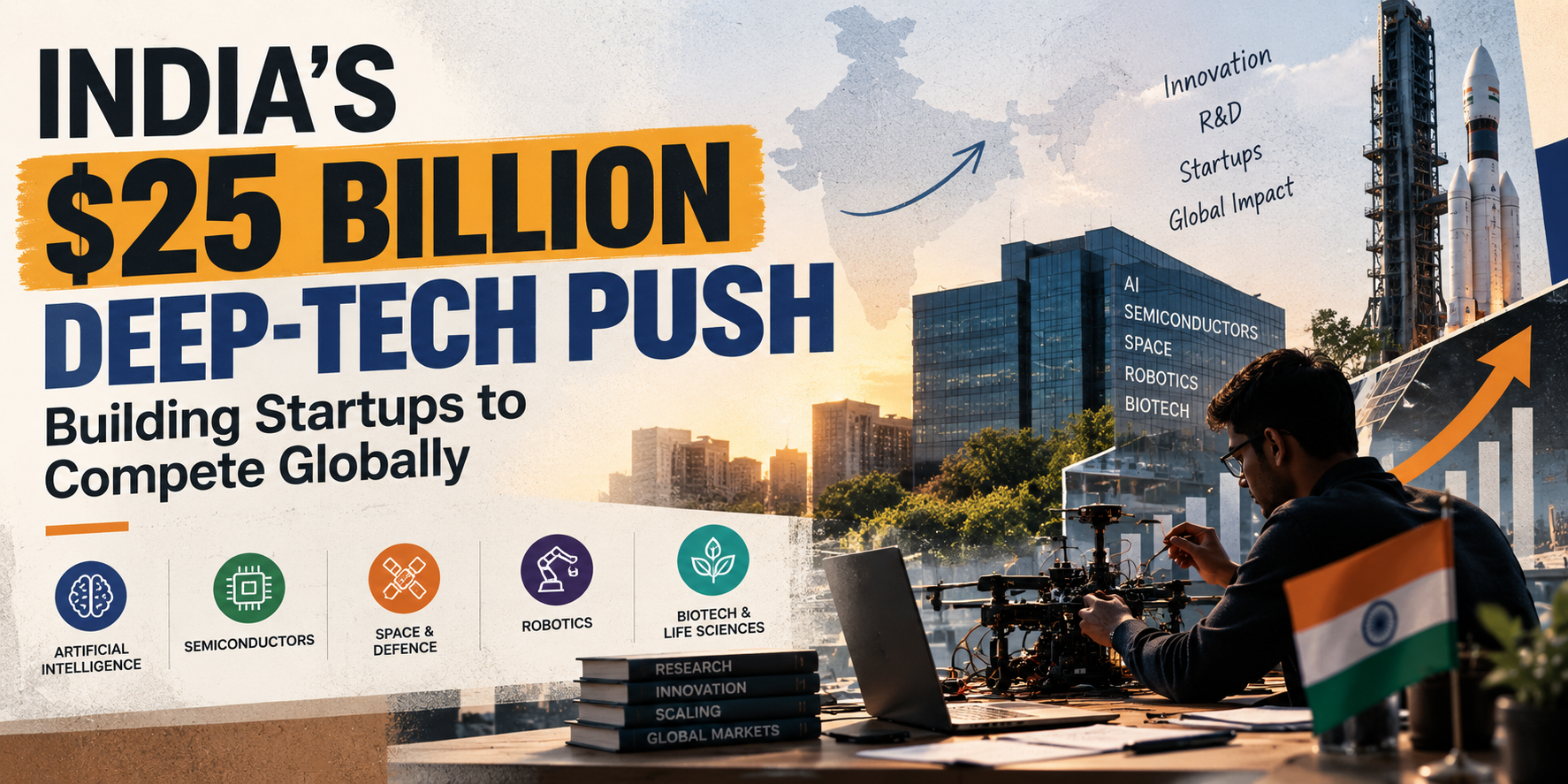 India’s $25 Billion Deep-Tech Push: Building Startups to Compete Globally